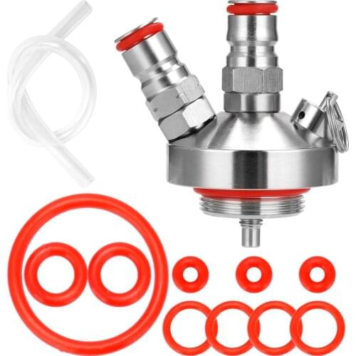 Mini Beers Keg 304 Stainless Steel Ball Lock Wines Tap Dispenser for 3.6L/5L/10L Homebrew Beers Tool Wine Tap Dispenser