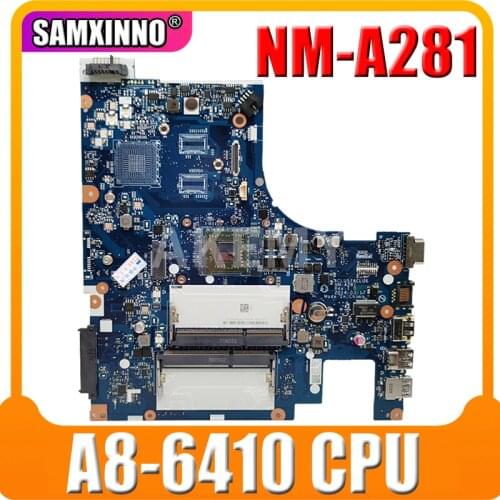Free shipping For Lenovo G50-45 Laptop Motherboard ACLU5/ACLU6 NM-A281 with A8-6410 CPU G50-45 mainboard motherboard 100% Tested