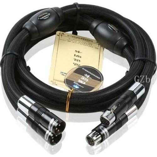 HiFi hi-end hiend 1 pair Choseal BB-5605 top class quality 6N OCC audiophile 24K gold-plated male and female XLR cable 1m