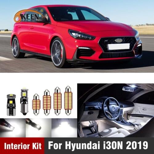 11Pcs Canbus Led Bulbs For Hyundai i30N 2019 Led Interior Light Kit Map Dome Glove box License plate lamp