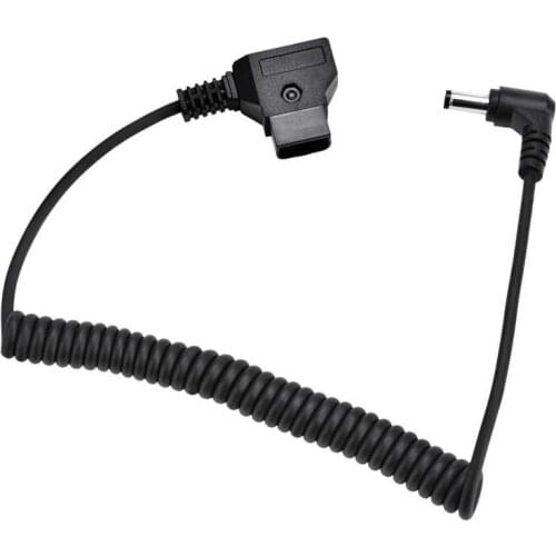 D-Tap B-Type Male to Right Angle DC 5.5x2.5mm Adapter Cable Photography Accessories for Anton V-Mount Battery
