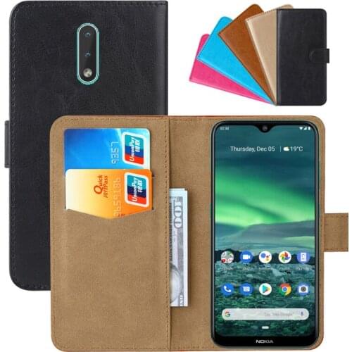 Luxury Wallet Case For Nokia 2.3 PU Leather Retro Flip Cover Magnetic Fashion Cases Strap