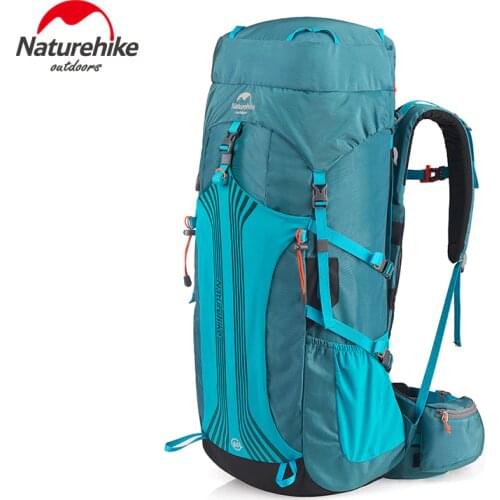Naturehike Climbing Backpack 45L/55L/65L Large Capacity Outdoor Travel Rucksack Breathable Storage Bag Hiking Cycling Equipment