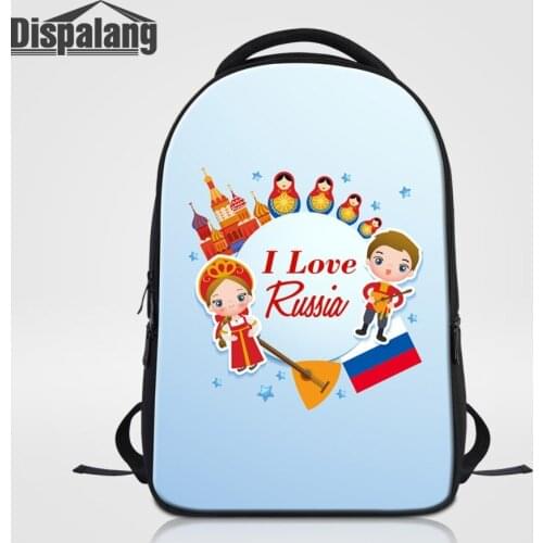 Cartoon Russian Nesting Dolls Prints Travel Backpack Casual School Bookbag Large Capacity Laptop Backpacks For Teenagers Mochila