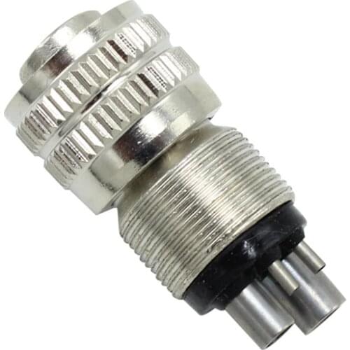 Dental High Speed Handpiece Turbine Adapter from 2 Holes to 4 Holes Changer Connector Tool for Air Motor