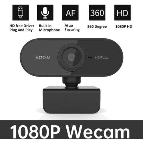 Webcam 1080P Full HD 2 Mega web camera with microphone Auto Focus USB Full HD Camera 1080P camera for Computer PC Laptop Skype
