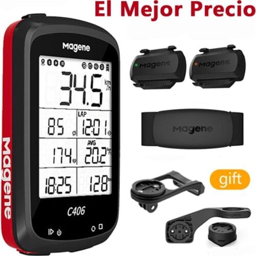 Magene C406 Cycling Computer GPS Bike Counter Strava Wireless Road MTB Speedometer Bicycle Odometer Ant+ H64 S3+ Cadence Sensor