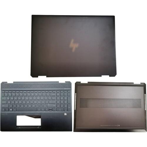 Original 95% New Laptop LCD Back Cover/Palmrest/Bottom Case For HP Spectre X360 15-DF Series TPN-Q213 15-DF0013DX Computer Case
