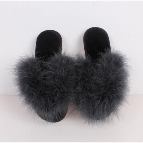 2020 New Women Comfortable Fur Slippers indoor Shoes Wool Slipper Home Footwear Flat Heel Fashion House Slippers AWM59