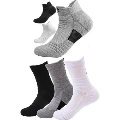 Three Pair Men Sport Socks Breathable Cycling Bike Basketball Football Soccer Volleyball Badminton Running Socks