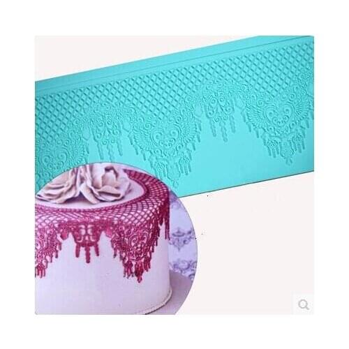 359mm*133mm Mould Silicone Mat Wedding Cake Decoration Silicone Lace Mold Cake Mould Kitchen Accessories Fondant Cake Tools