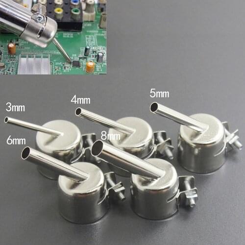 45 Degree Bent Curved Angle Nozzle 850 Series 852D Air Soldering Station Nozzle