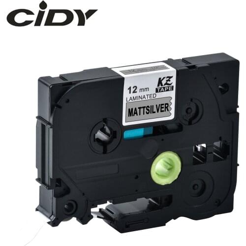 CIDY Tze-M931 Tz-M931 12MM Black on Mattesilver Laminated Compatible P touch 12mm tze M931 TZ M931 Label Cartridge FOR Brother