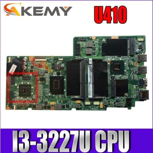 For Lenovo IdeaPad U410 laptop motherboard I3-3227U.FRU 90002847 90002371