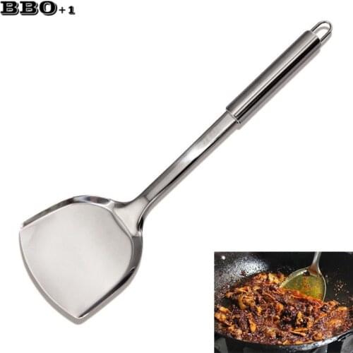 13'' 33cm Stainless steel Kitchen Spatulas Cooking Turner Fry Dishes Shovel Cook Spoon Chef Kitchen utensils Cookware