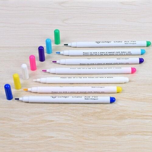 1pc Trick Markers Sewing Self-erasing Water-soluble Marker Pens Sewing Cloth Cutting Line Drawing Point Pen