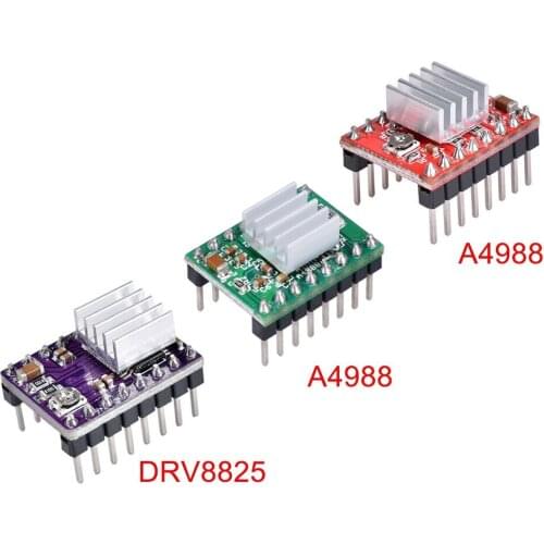 A4988 DRV8825 Stepper Motor Driver Module With Heatsink Reprap Ramps 1.4/1.5Control Board MKS For 3D Printer Parts Stepstick