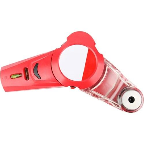 2 In 1 Drill Guide Collector Laser Level Horizontal Line Laser Measuring Range Vertical Measure Tape Level Instrument Tools