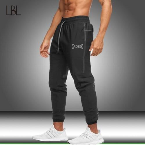 2021 New Jogging Pants Men Sport Sweatpants Running Pants Mens Joggers Trackpants Slim Fit Pants Bodybuilding Trouser Sportswear
