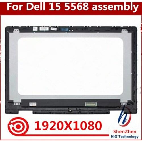 Original 15.6" IPS LED LCD B156HAB01.0 for Dell Inspiron 15 5568 5578 5579 15.6" Touch Screen FHD 1920X1080 LCD Display Assembly