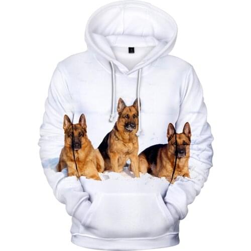Teenage Favorite 3D Print German Shepherd Hoodies Men Women Kids Sweashirts Spring Autumn Hip Hop Clothes Cute Pet dog Hoodies