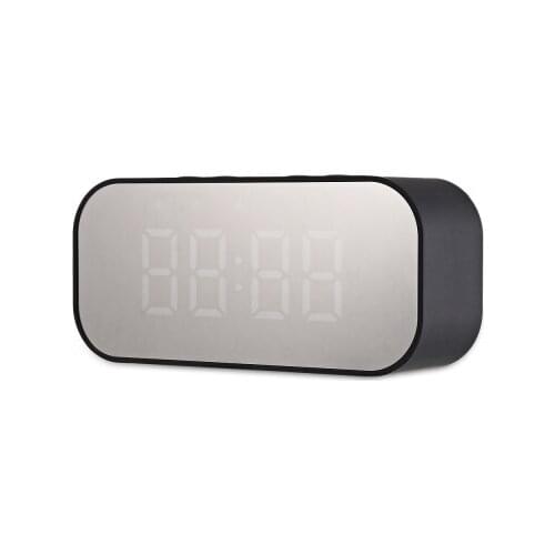 Portable Alarm Clock Wireless Bluetooth Stereo Speaker LED Display FM Radio Alarm Clock Wireless Stereo Subwoofer Music Player