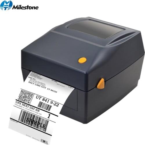 Milestone Label Barcode Printer 108mm 4 inch Thermal USB Port Destop label maker printer for Delivery Logistics DT460B