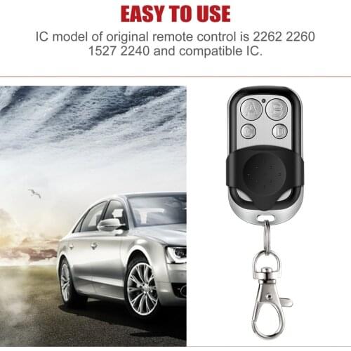 Remote Control Copy 4 Channel Cloning Duplicator Key Fob A Distance Learning Electric Garage Door Controller 433 MHz RF