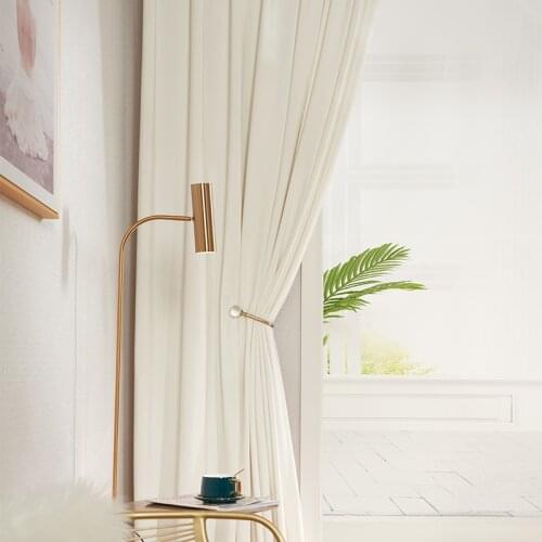 Light Extravagant Velvet Cloth Curtain Nordic Minimalist Bedroom Living Room Blackout Curtains