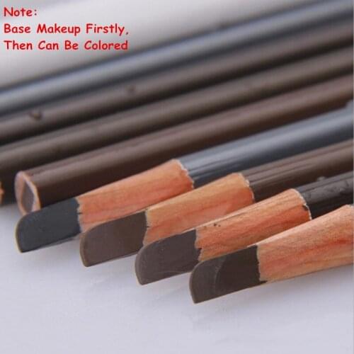 Hard Eyebrow Pencil Cosmetic Pen Eyeshadow Natural Long-Lasting Tattoo Tint Waterproof Square Eye Brow Makeup Set Beauty