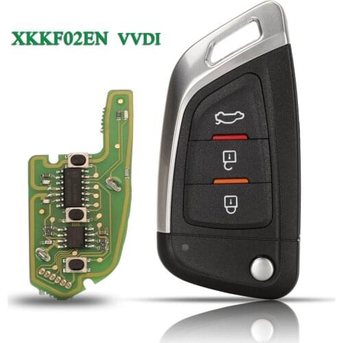 Bilchave 3 Buttons XKKF02EN VVDI Remote Smart Car Key For BMW Xhorse Series Fob Universal Control Key