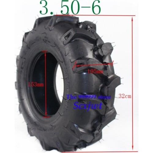 Lightning shipment 3.50-6 thickening vacuum tyre mobility scooter tire include Quad Lawn Mowe Garden Tractor rotary cultivator