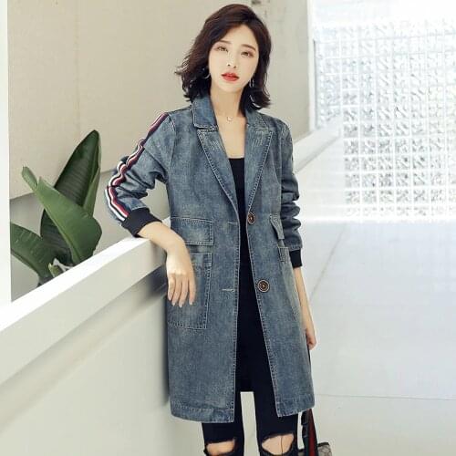 YOCALOR Women's Denim Trench Coats China