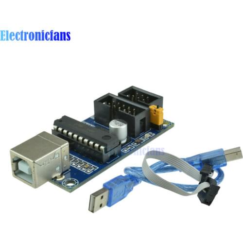 1Set USBTiny USBtinyISP AVR ISP Programmer Bootloader For Arduino Meag2560 UNO R3 With 10pin Programming Cable