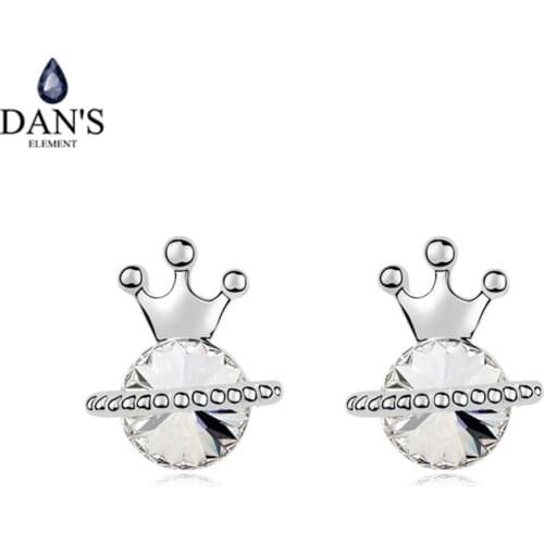 DANS 5 Colours Austrian Crystals crystal Stud earrings for women New Sale Hot #97074