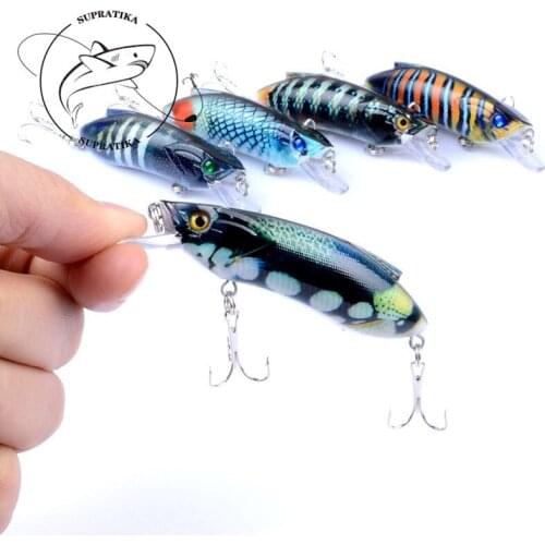 1Pcs 8cm/14.5g 3D Painting Minnow Sea Fishing Baits Lure Artificial Hard Isca With 6# Hook Wobblers For Ocean River Fishing Gear