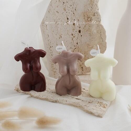 1pcs Art Female Body Candle Scented Fragrance Nordic Style Natural Soy Candles Candlelight Dinner Party Props Candles Home Decor
