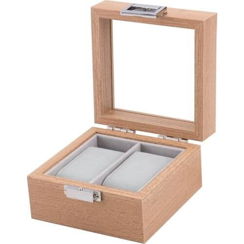 2 Grid Mens and Womens Watch Box Storage Box for Watch Display Cabinet Stand Storage Jewelry Box Gift Box