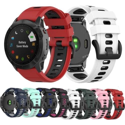 20 26mm Quick Release easyFit strap for Garmin Fenix 6X 6 6S pro 5 5X 5S Plus 22mm Silicone Strap for Forerunner 935 945 Band