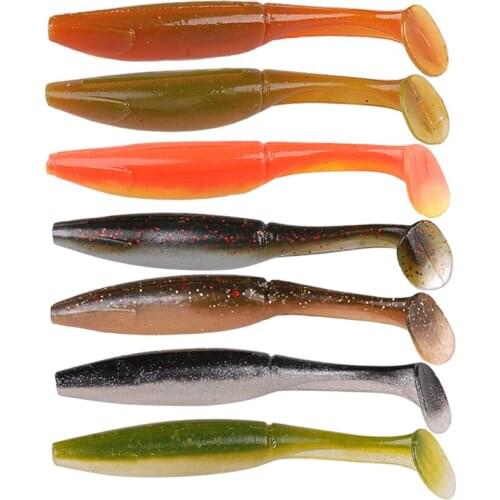 7Pcs Fishing Lures 7Color 6.5cm/2.9g Soft Baits Silicone Bait Isca Artificial Para Pesca Leurre Souple Peche En Mer Feeder