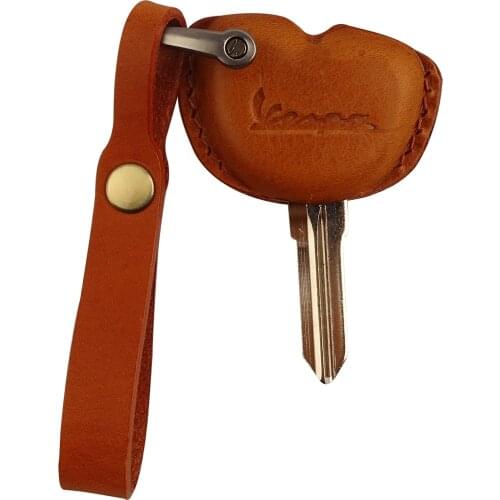 Motorcycle Key Case Shell Cover Leather keyring keychain Accessories for All Vespa Model GTS LX LXV 50 125 250 300 GTS 300ie