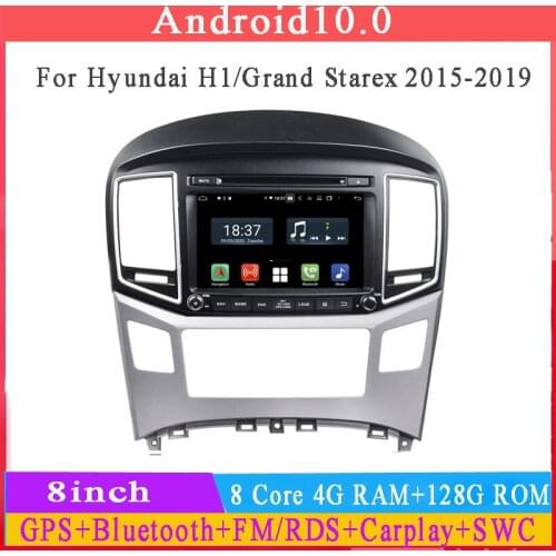 8inch octa core two din android 10 car dvd player for hyundai H1 grand starex 2015-2018 car audio stereo autoradio head unit