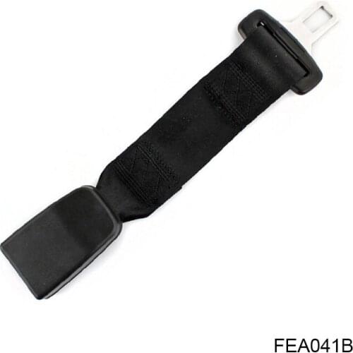 Car Safety Seat Belt Extender Type A Tongue Width 21.5mm Black Color FEA041B
