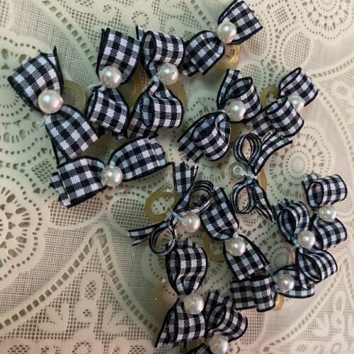 10PCS pet Bows Dog Hair Bows for Puppy Yorkshirk Small Dogs Hair Accessories Grooming Bows Rubber Bands Dog Bows Pet Supplies