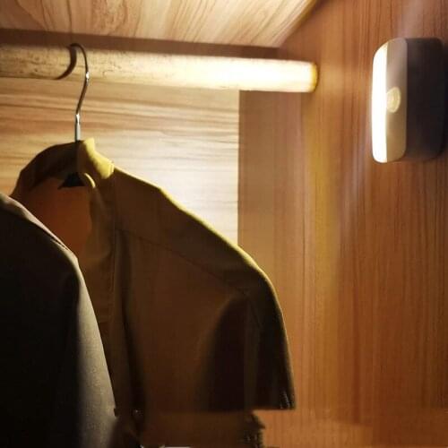 LED Night Light Wireless Motion Sensor Lights Corridor Closet Stair Room Lamps for Bedroom Cabinet Energy Saving Night Lamp