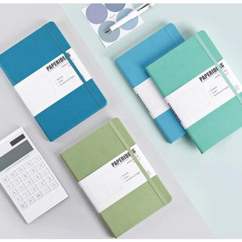 Hardcover A5 Bullet Journals Dot Notebook 188 Page 100gsm 5.7x8.2inch Retro Bandage Candy Color Diary Notebook Journal BUJO