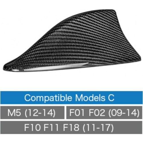 Fit For BMW MINIFor Dodge For Mazda For Alpha For Volvo Real Carbon Fiber Antenna Cover Shark Fin Car Modification