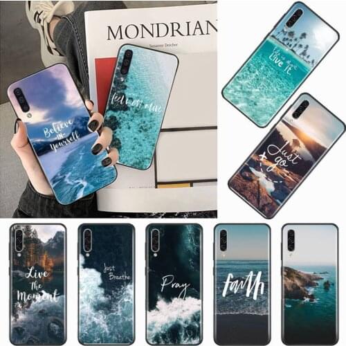 Beach Mountain sea beach quotes Phone Case For Samsung galaxy S 9 10 20 A 10 21 30 31 40 50 51 71 s note 20 j 4 2018 plus