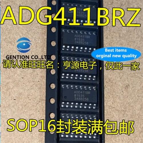 10Pcs ADG411 ADG411BRZ ADG411BR SOP16 Analog switch chip in stock 100% new and original