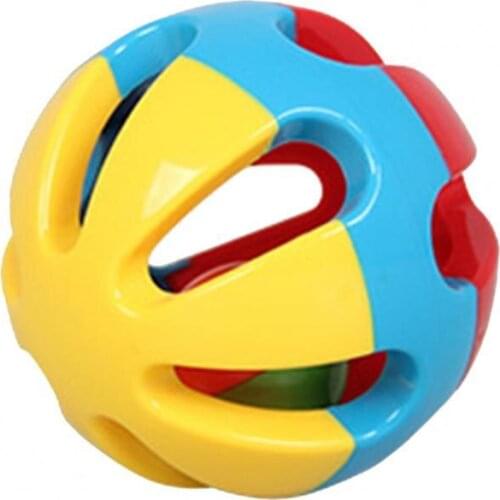 Colorful Baby Rattle Ball High Temperature Resistance ABS Teeth Molar Cute Grasp Toy Baby Gift